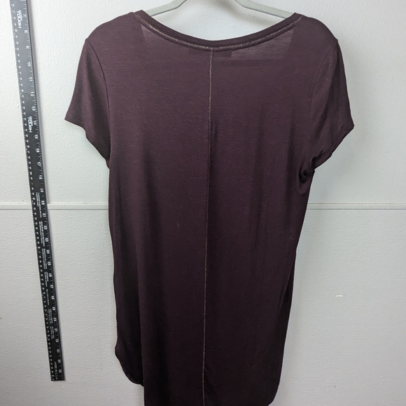 Old navy burgundy short sleeve top size small - Picture 9 of 9